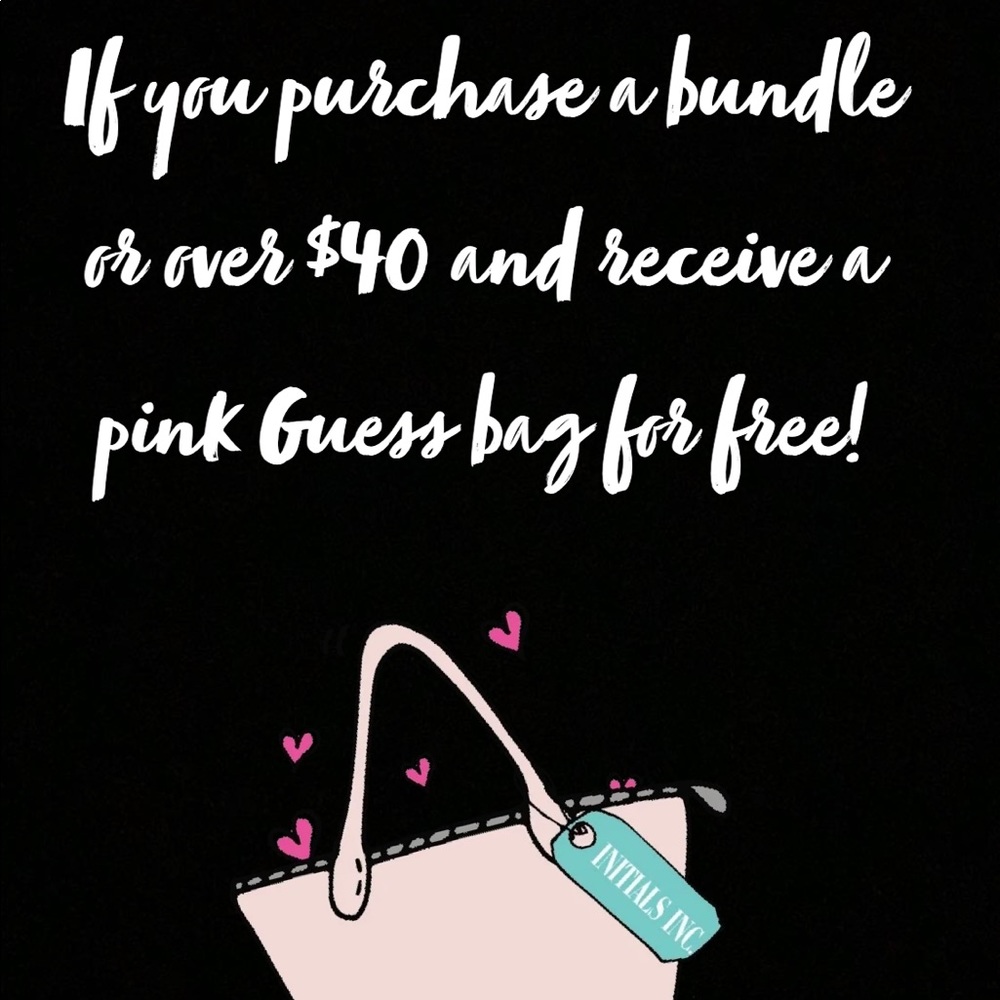 Free Pink Guess Bag